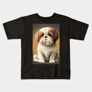 Super Cute Shih Tzu Portrait Kids T-Shirt